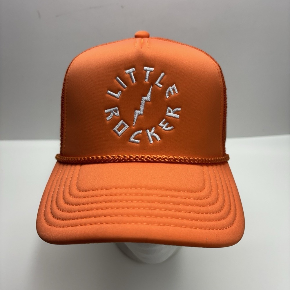 NWT Gibson Kids Little Rocker Trucker Hat Orange Snapback Adjustable Colorful